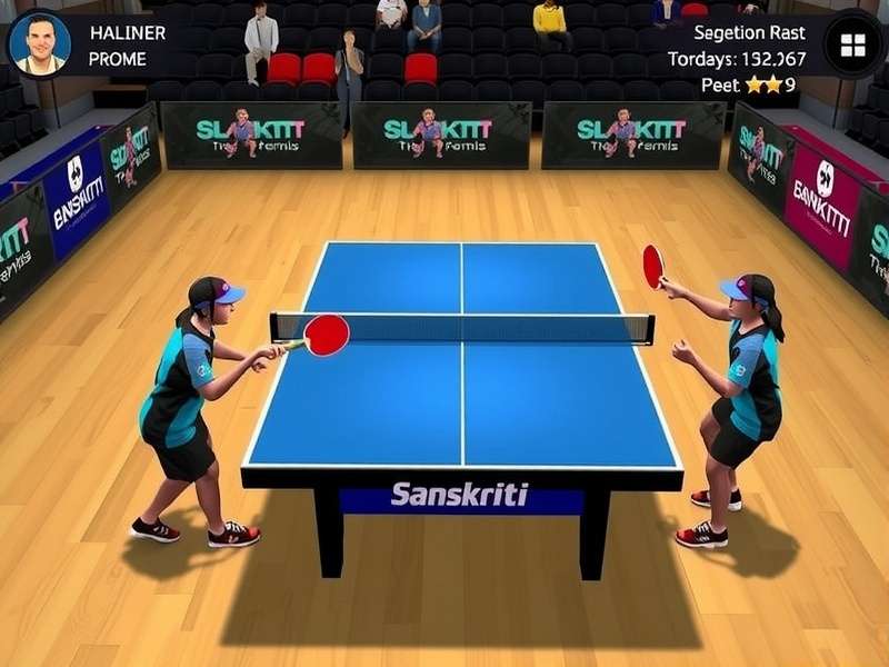 Sanskriti Table Tennis Elite Tournament Scene